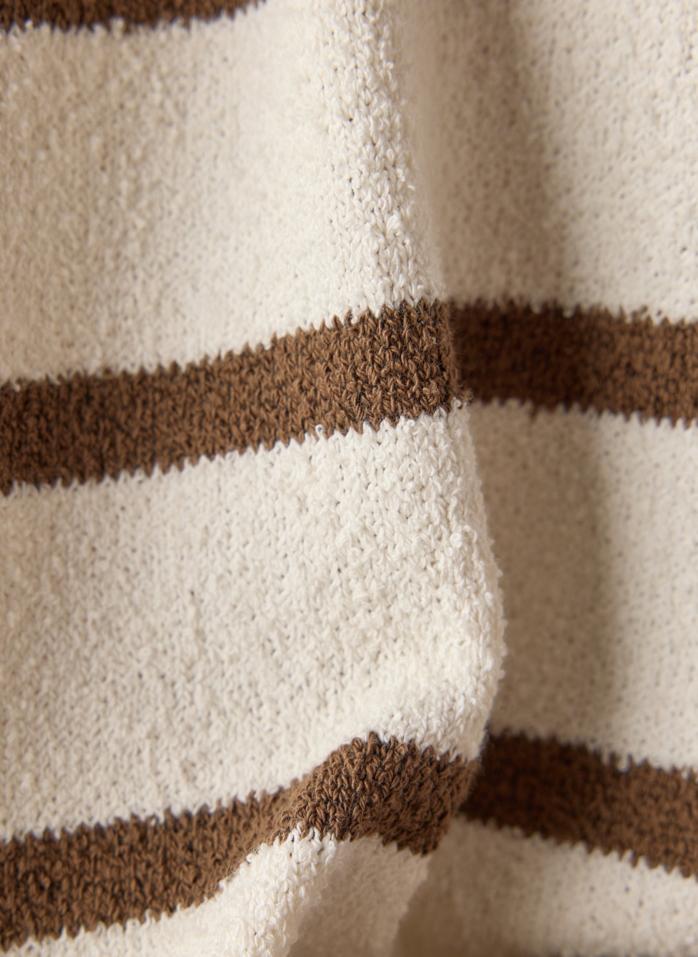 T-Shirt aus Baumwollmix - 6667-NOUGAT - Braun