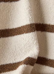 T-Shirt aus Baumwollmix - 6667-NOUGAT - Braun