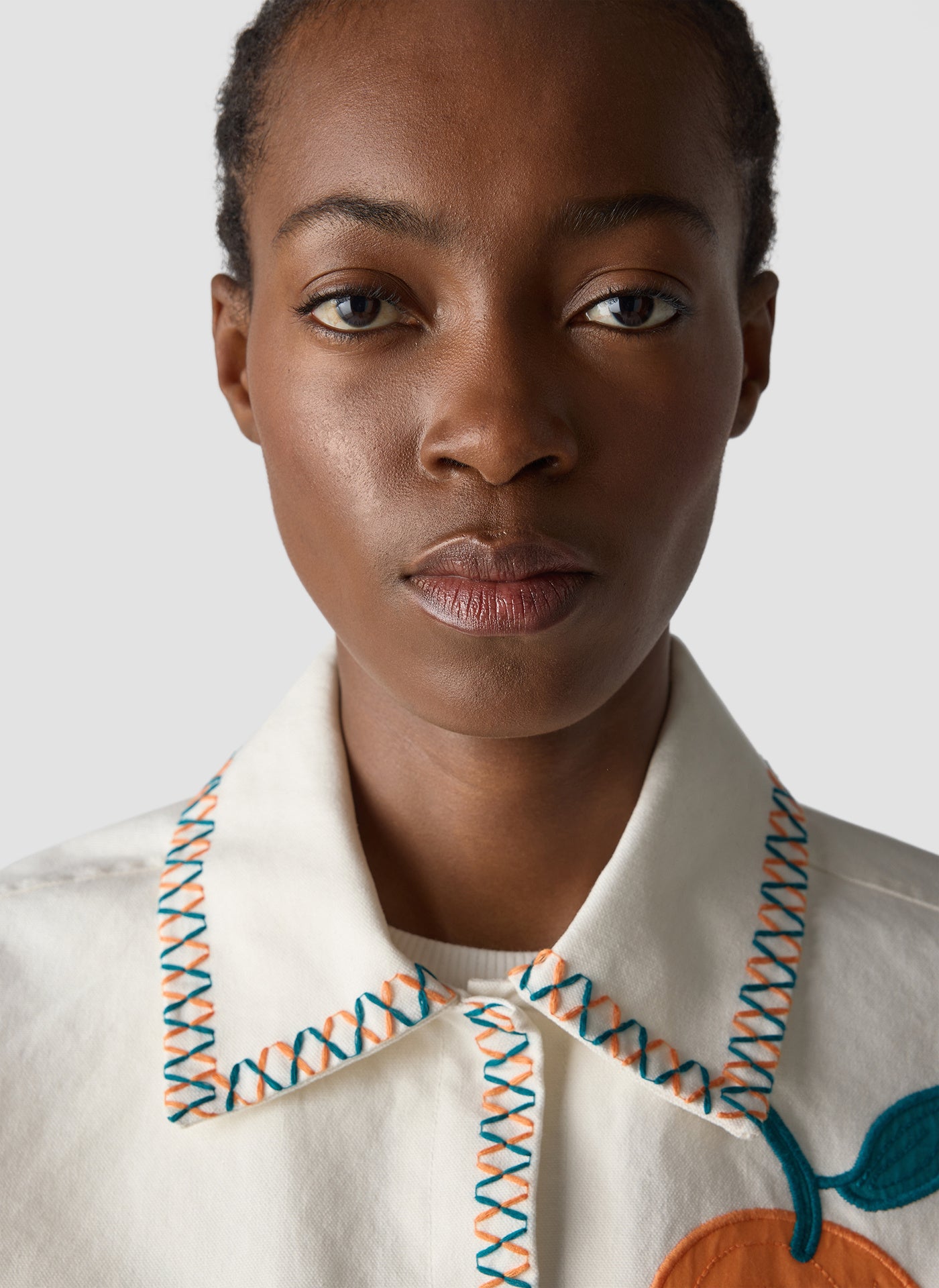 Sommerjacke aus Baumwolle - 6601-Natur - Weiß