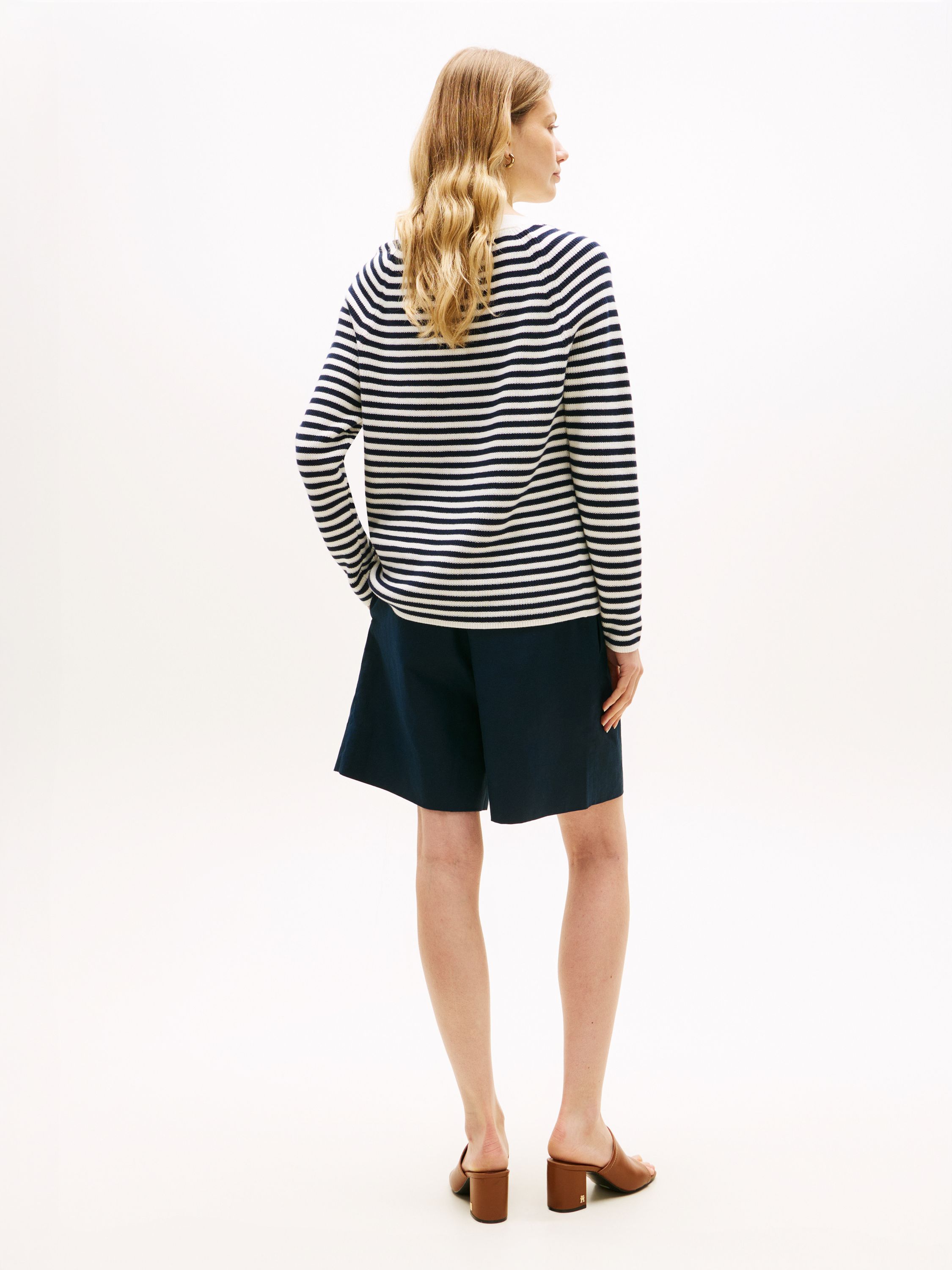 Strickpullover aus Baumwolle - 04S-WHITE - Weiß