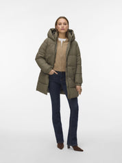 Winterjacke mit Kapuze - Bungee Cord - Grau