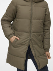 Winterjacke mit Kapuze - Bungee Cord - Grau