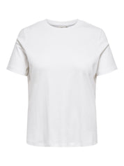 T-Shirt  Bio Baumwolle Rundhals - Bright White - Weiß
