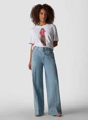 T-Shirt aus Baumwolle - 6003-WEISS - Weiß