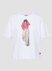 T-Shirt aus Baumwolle - 6003-WEISS - Weiß