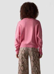 Sweatshirt aus Viskosemix - 6212-ROSA - Pink