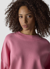 Sweatshirt aus Viskosemix - 6212-ROSA - Pink