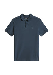 Poloshirt aus Baumwolle - 4139-Navy Teal - Blau