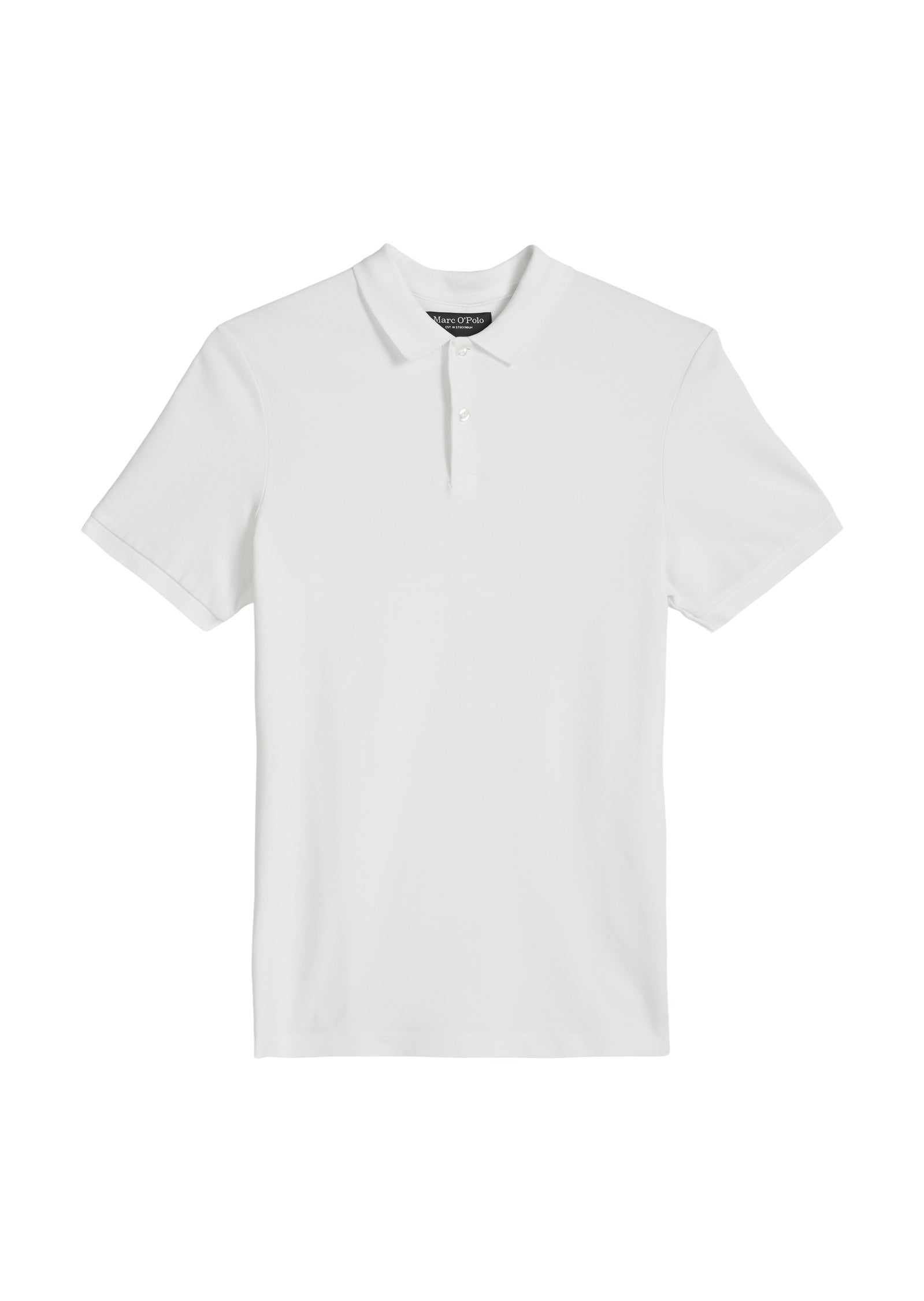Poloshirt aus Baumwolle - 0163-White - Weiß