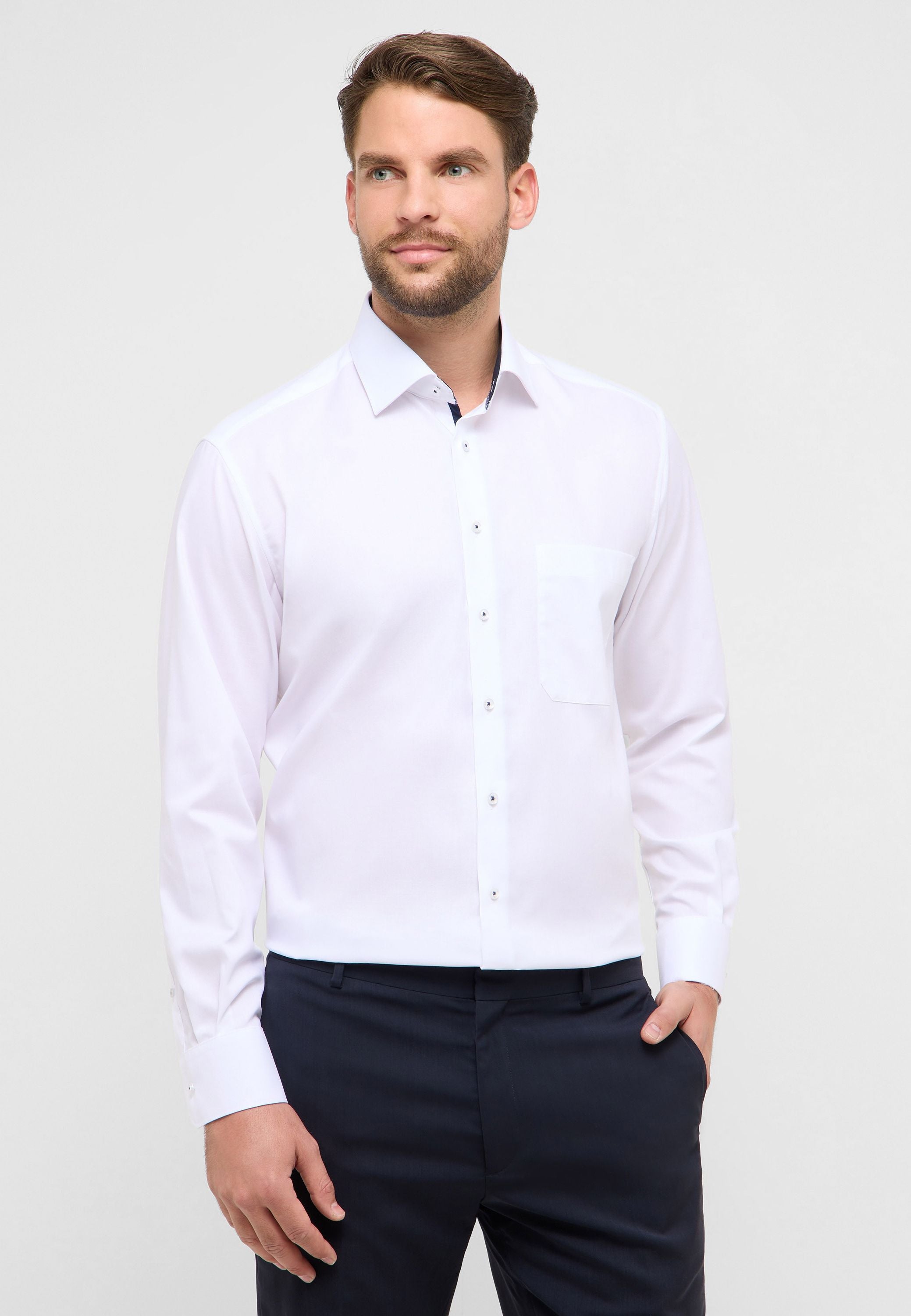 Hemd Comfort Fit - 00-weiss - Weiß