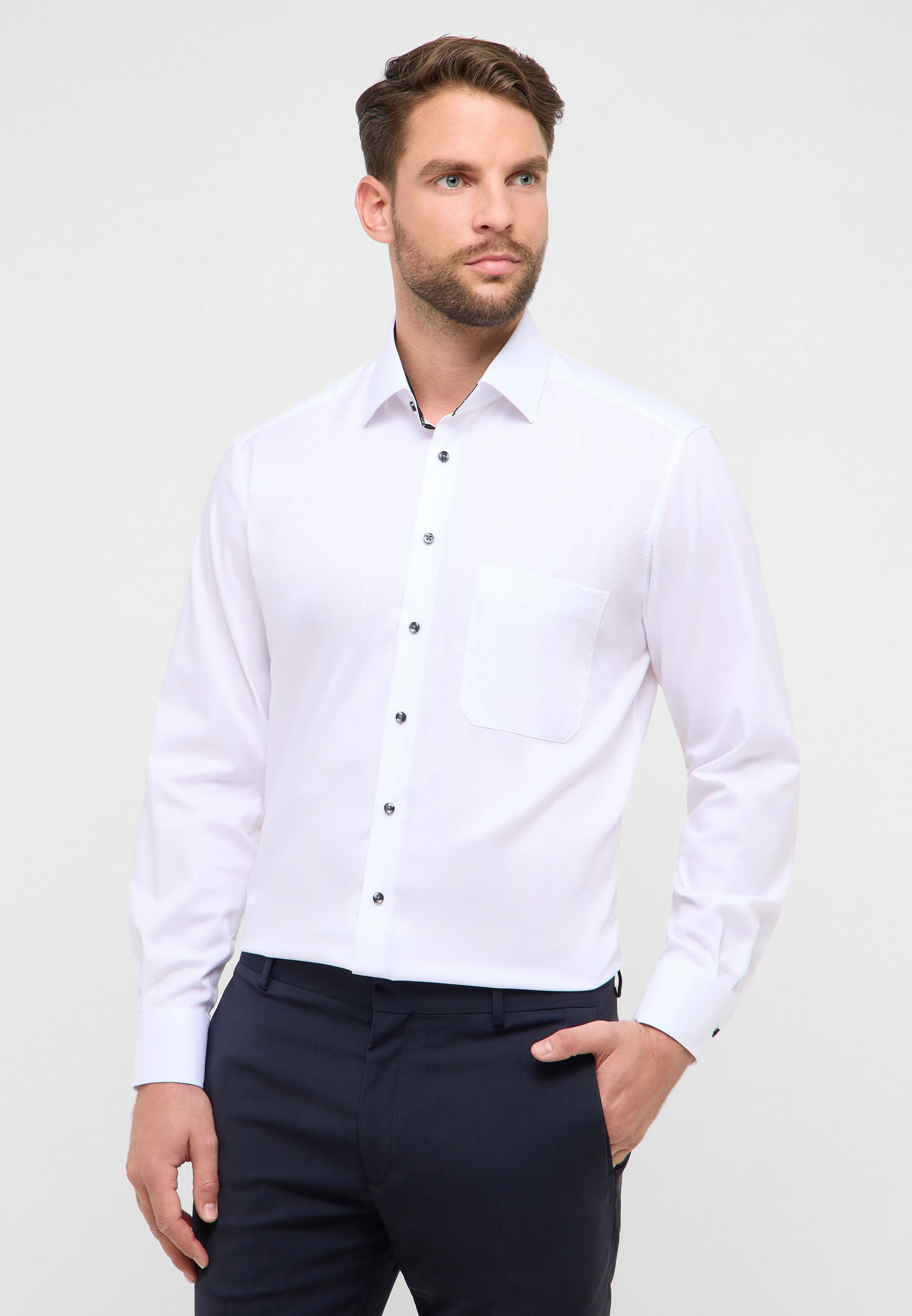 Hemd Comfort Fit - 00-weiss - Weiß