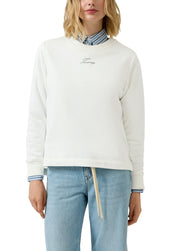 Sweatshirt Relaxed Fit - 02D0-WHITE - Weiß