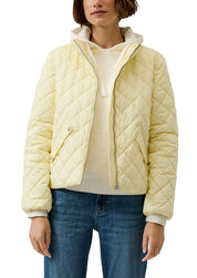 Steppjacke mit Stehkragen - 1015-YELLOW - Gelb