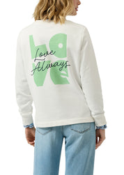 Sweatshirt Relaxed Fit - 02D0-WHITE - Weiß