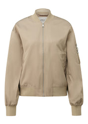 Bomberjacke mit Bündchenkragen - 8429-BROWN - Braun