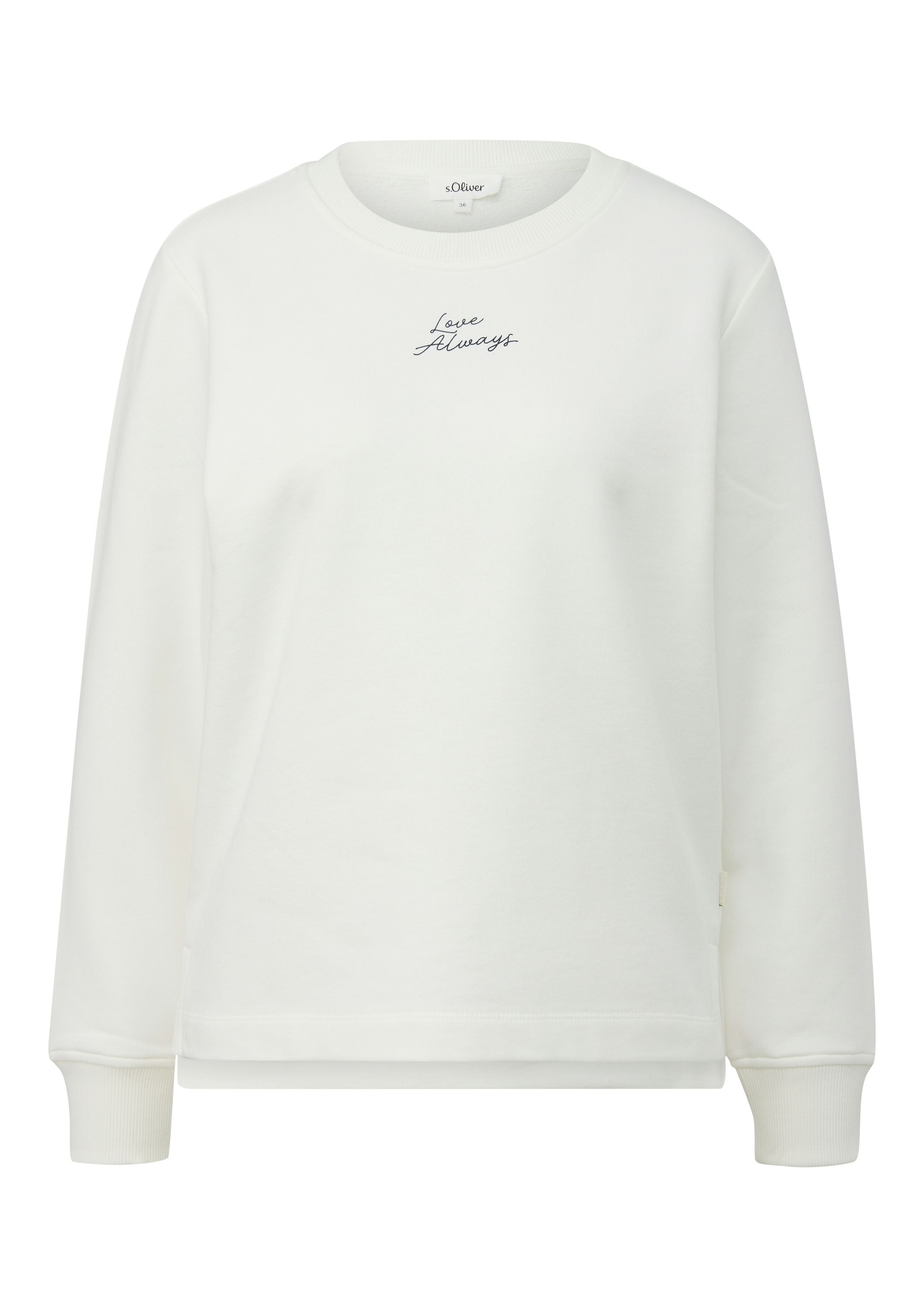 Sweatshirt Relaxed Fit - 02D0-WHITE - Weiß