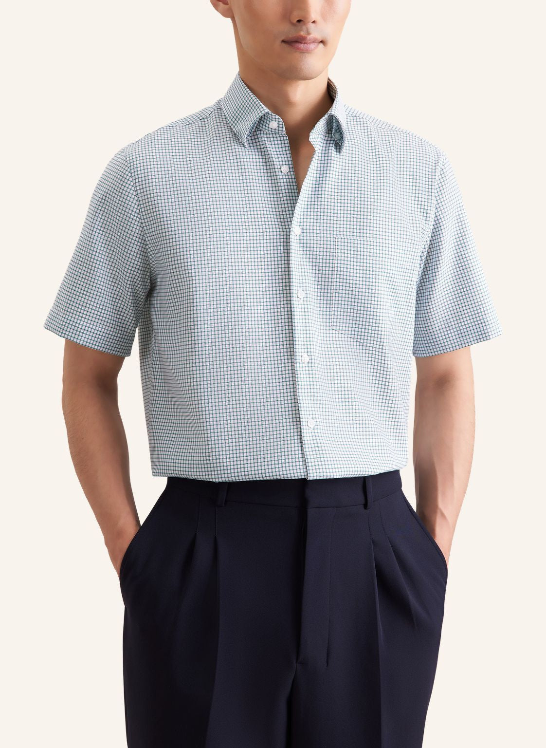 Hemd kariert Regular Fit - 54 - Grün