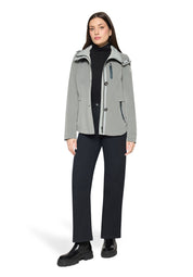 Übergangsjacke mit abnehmbarer Kapuze - 9086-Salvia - Grau