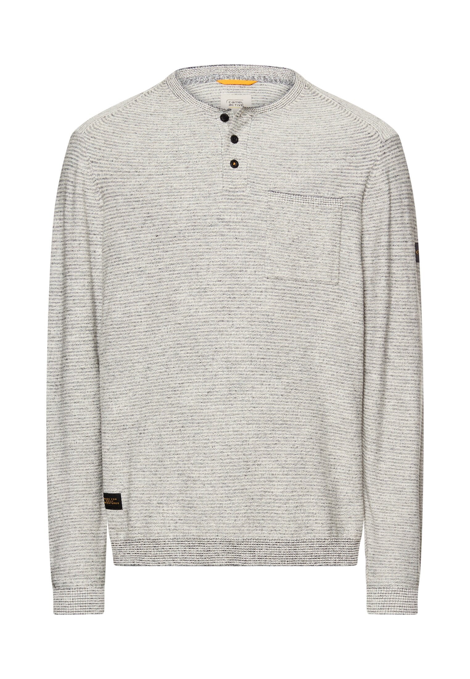 Langarmshirt aus Baumwollmix - 48-Dark Navy - Blau