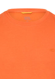 T-Shirt aus Baumwollmix - 66-Burned Orange - Orange