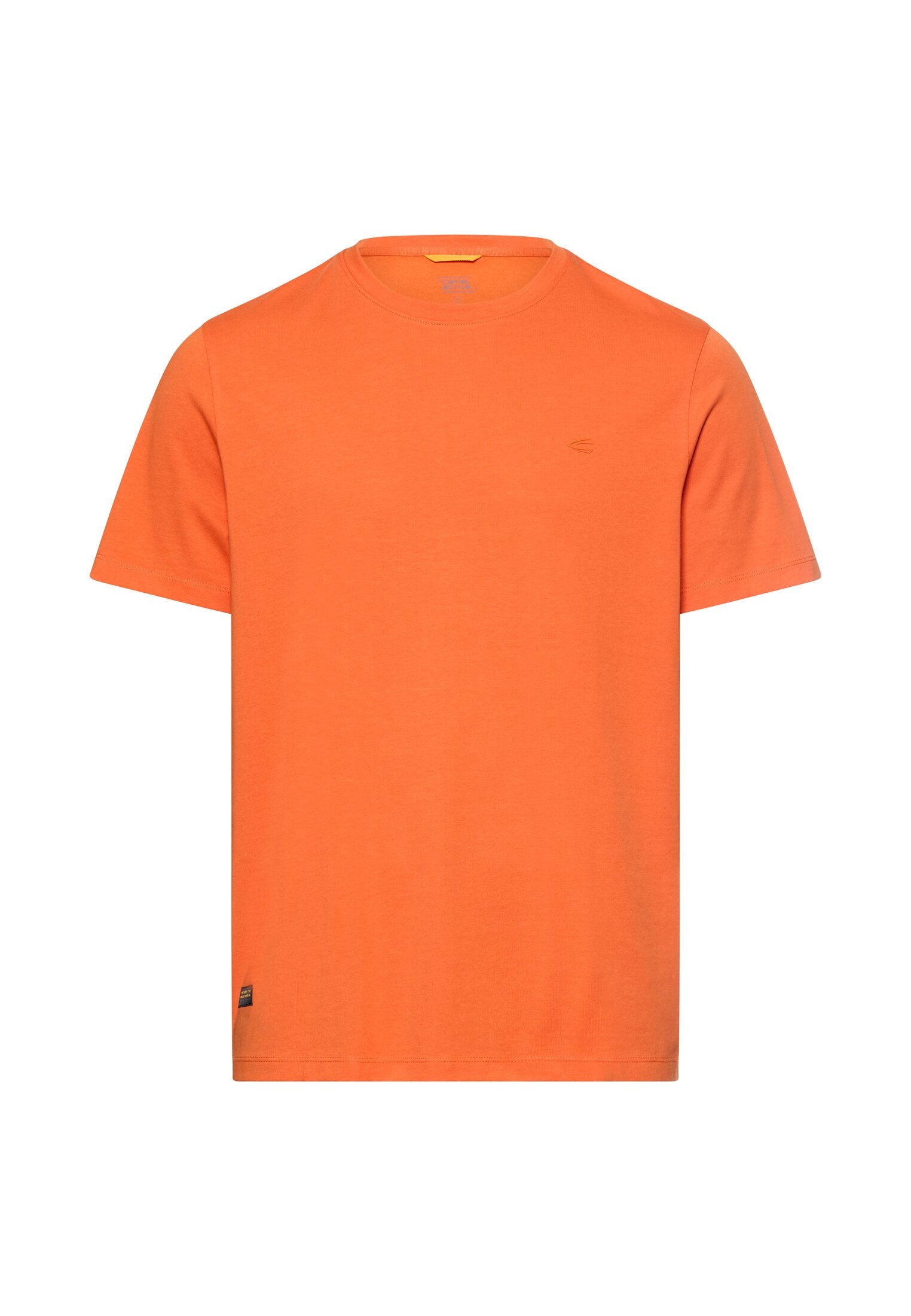T-Shirt aus Baumwollmix - 66-Burned Orange - Orange