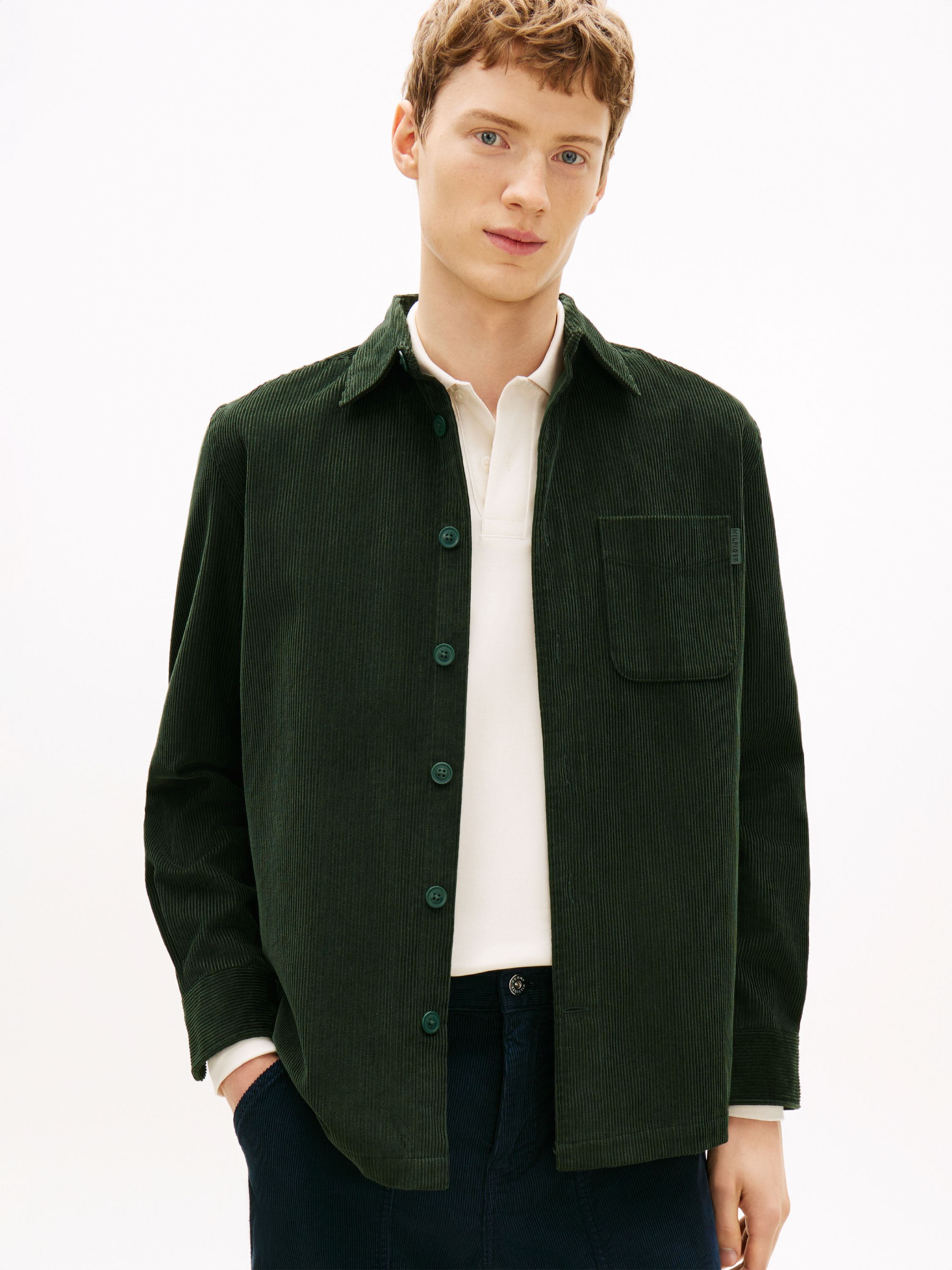 Cordovershirt aus Baumwolle - 0H9-GREEN - Grün