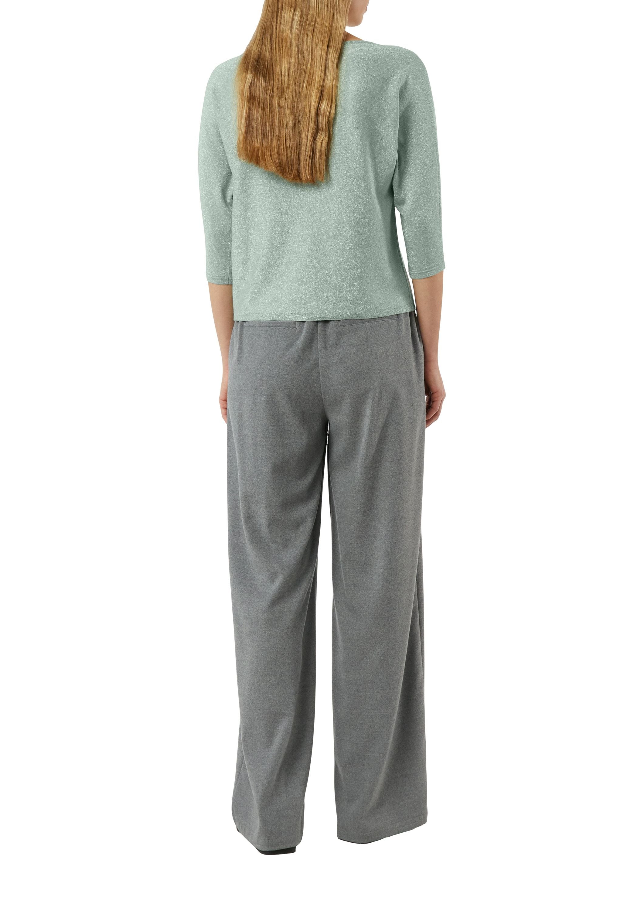 Strickpullover aus Viskosemix - 6211-BLUE GREEN - Grün