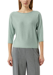 Strickpullover aus Viskosemix - 6211-BLUE GREEN - Grün