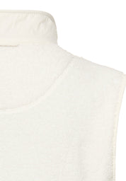 Teddy-Weste mit Stehkragen - 01-Milkwhite - Weiß