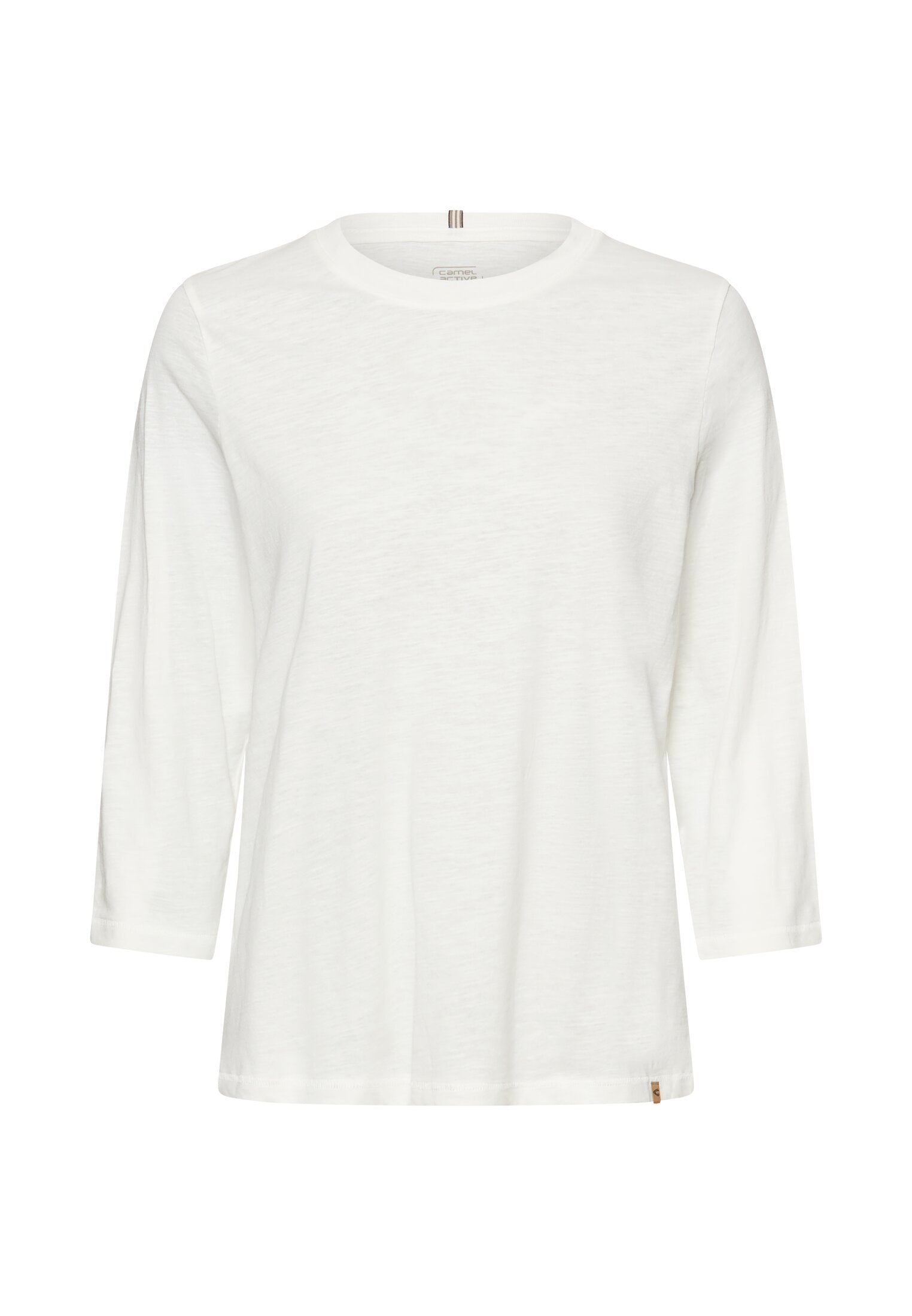 Langarmshirt aus Baumwolle - 01-Milkwhite - Weiß