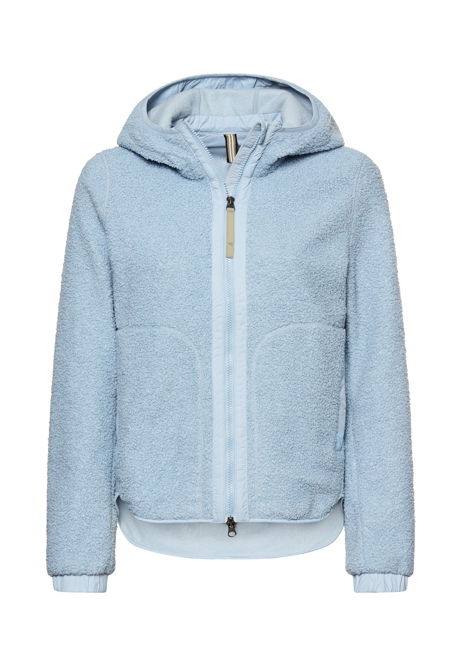 Teddy-Fleecejacke mit Kapuze - 41-Light Blue - Blau