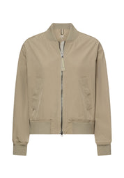 Bomberjacke mit Bündchenkragen - 36-Sage - Grün