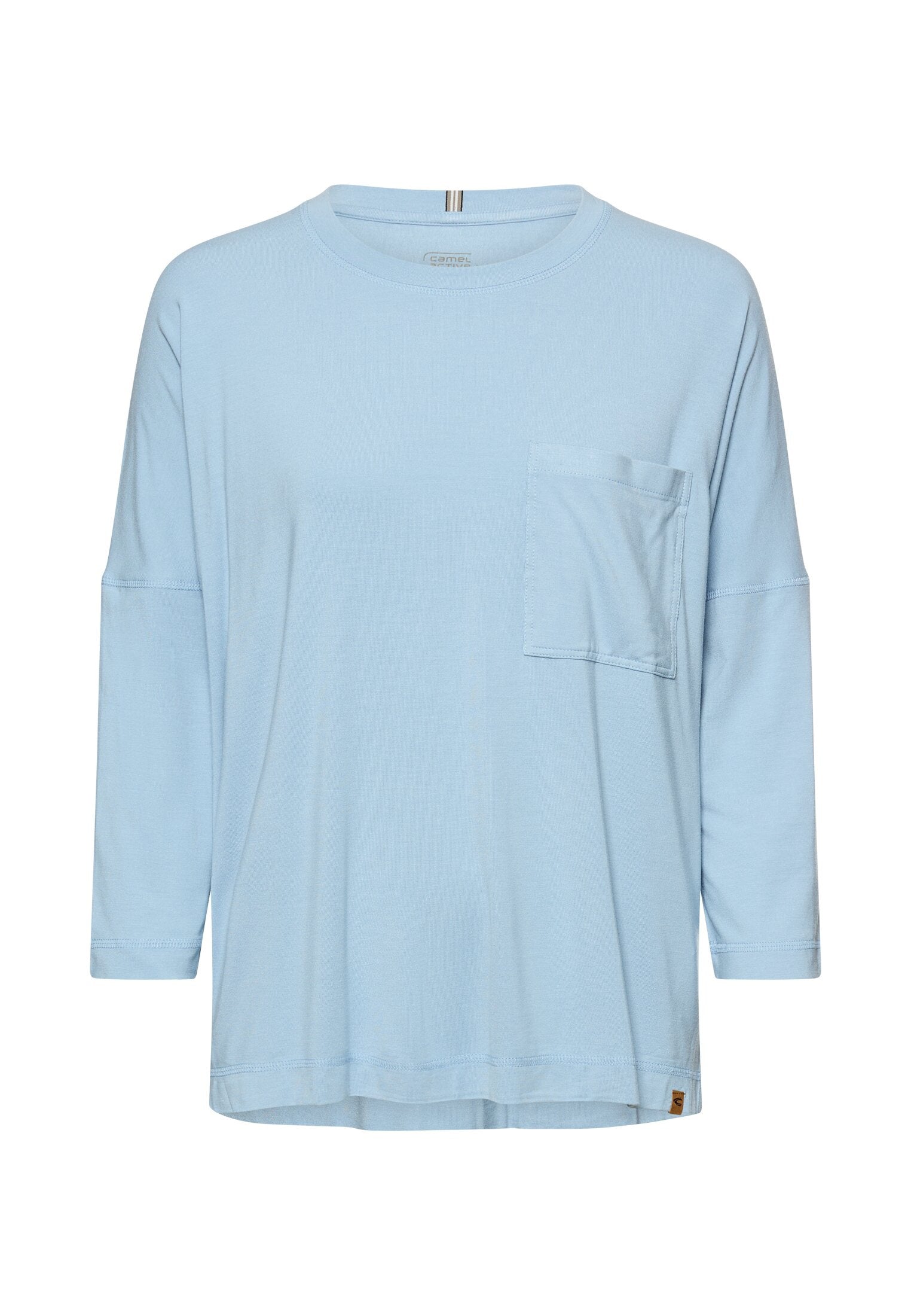 Langarmshirt aus Baumwolle - 42-Soft Blue - Blau