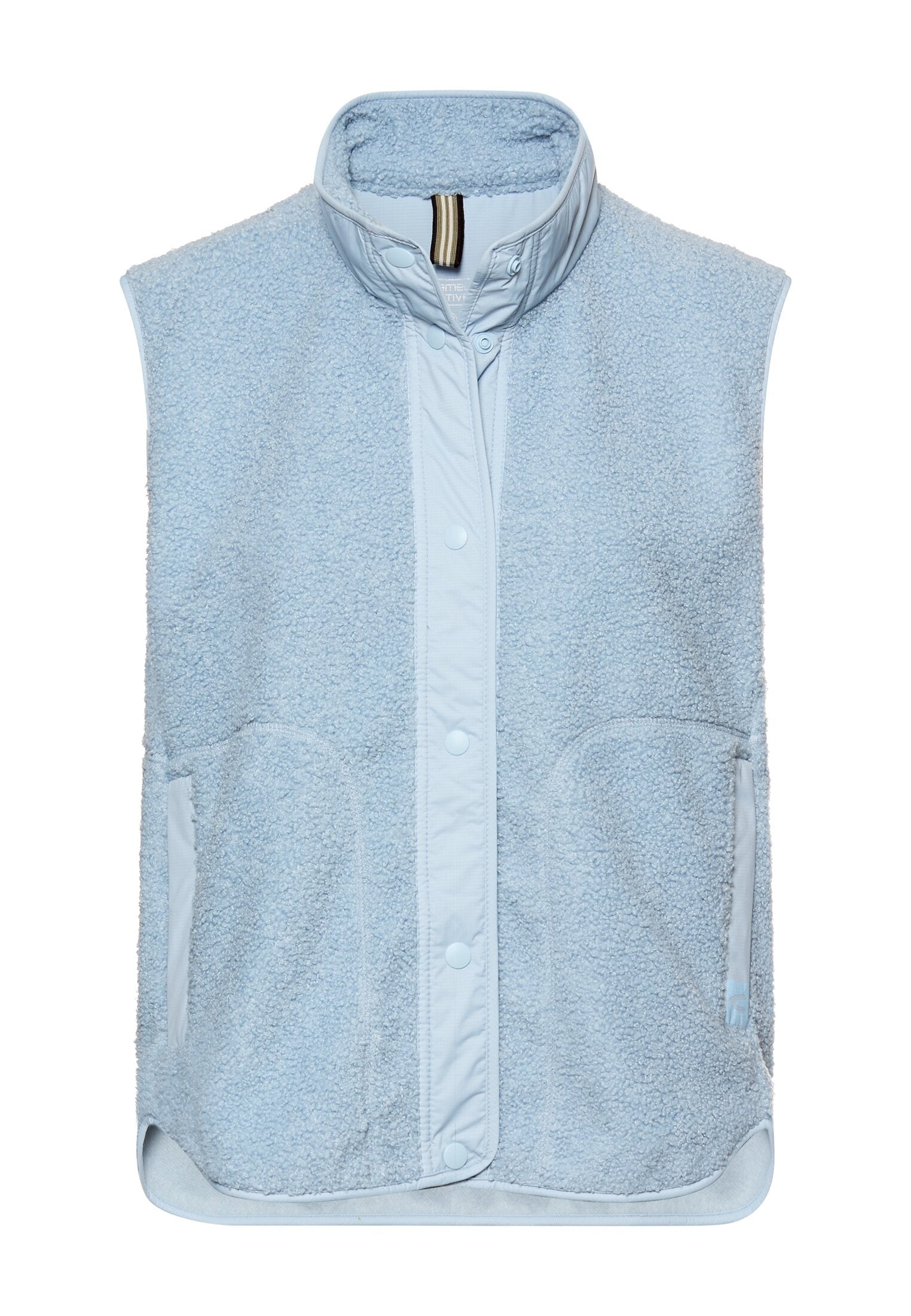 Teddy-Weste mit Stehkragen - 41-Light Blue - Blau