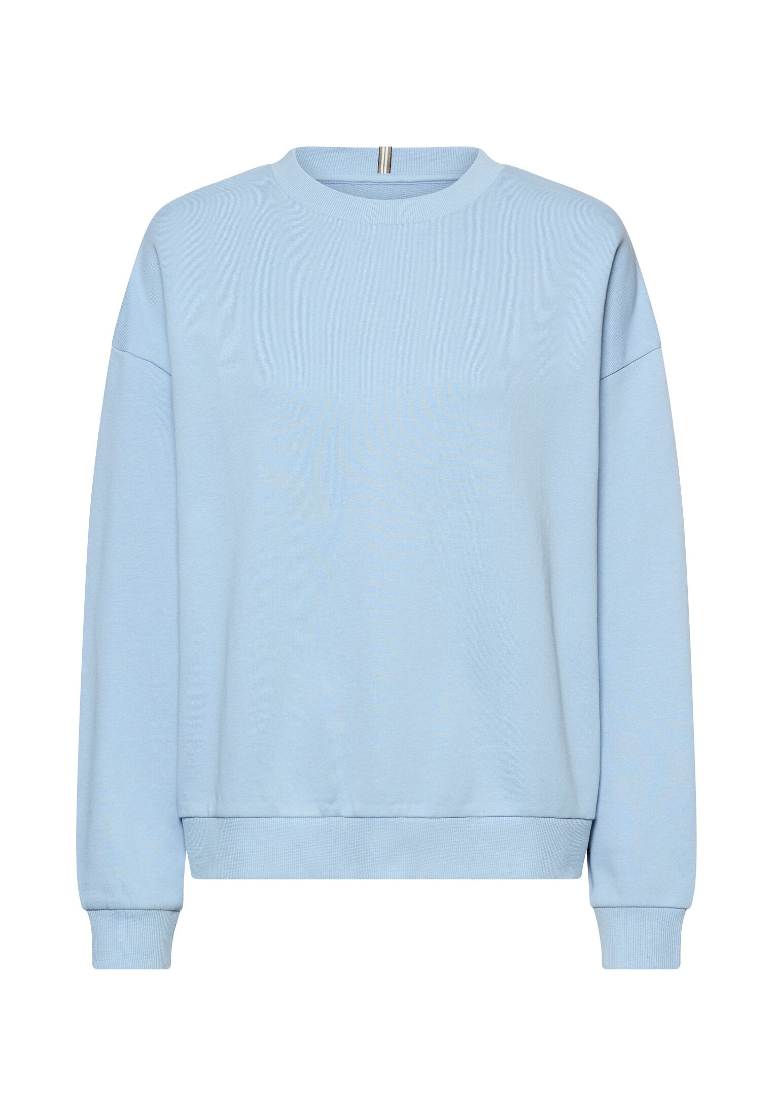 Sweatshirt mit Backprint - 42-Soft Blue - Blau