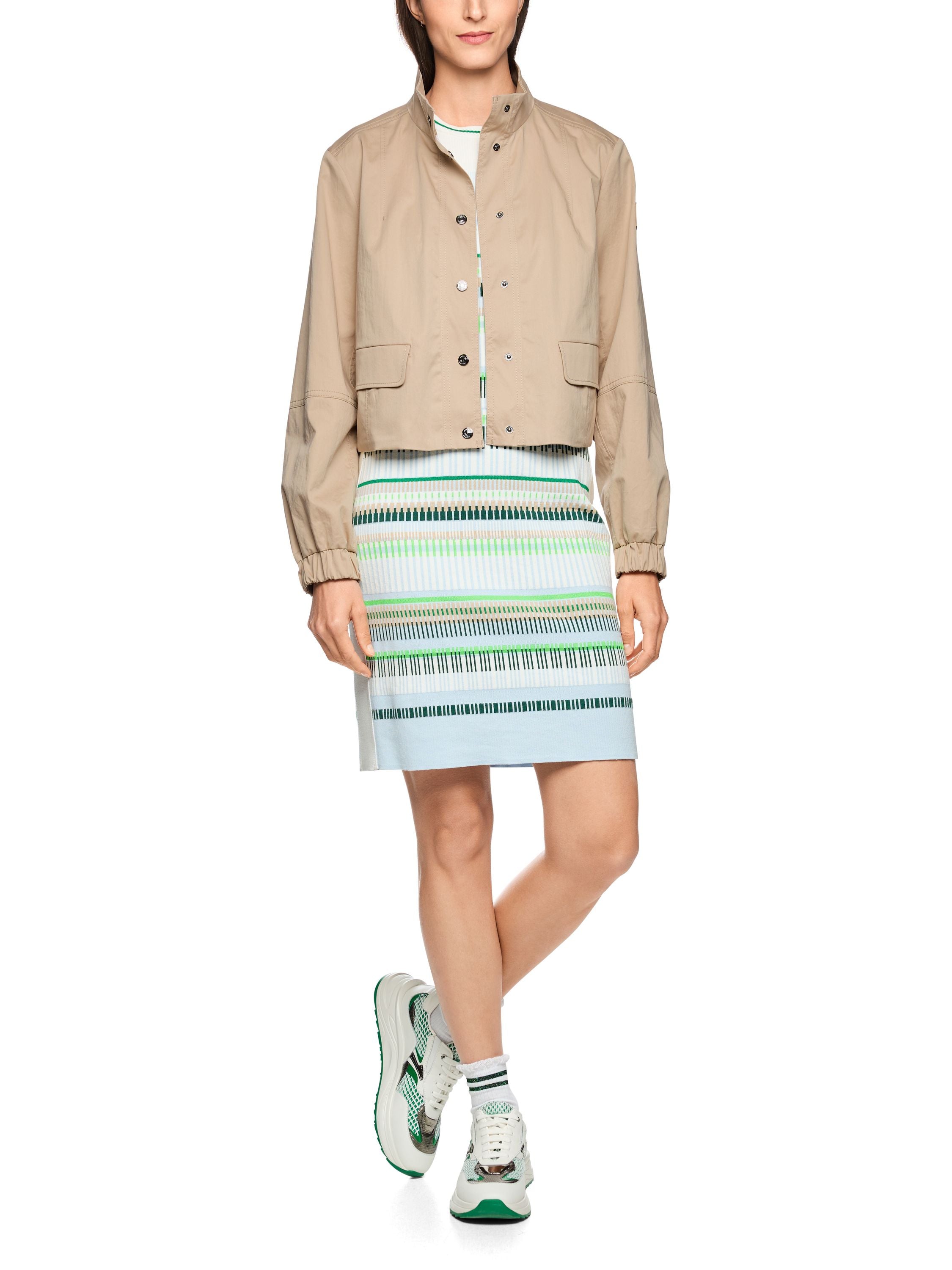 Übergangsjacke mit Stehkragen - 610 - Beige