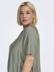 MidiKleid CARJOANNA aus Viskosemix - Mermaid - Grün