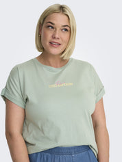 T-Shirt JOZI aus Baumwolle - Jadeite/Electric - Grün