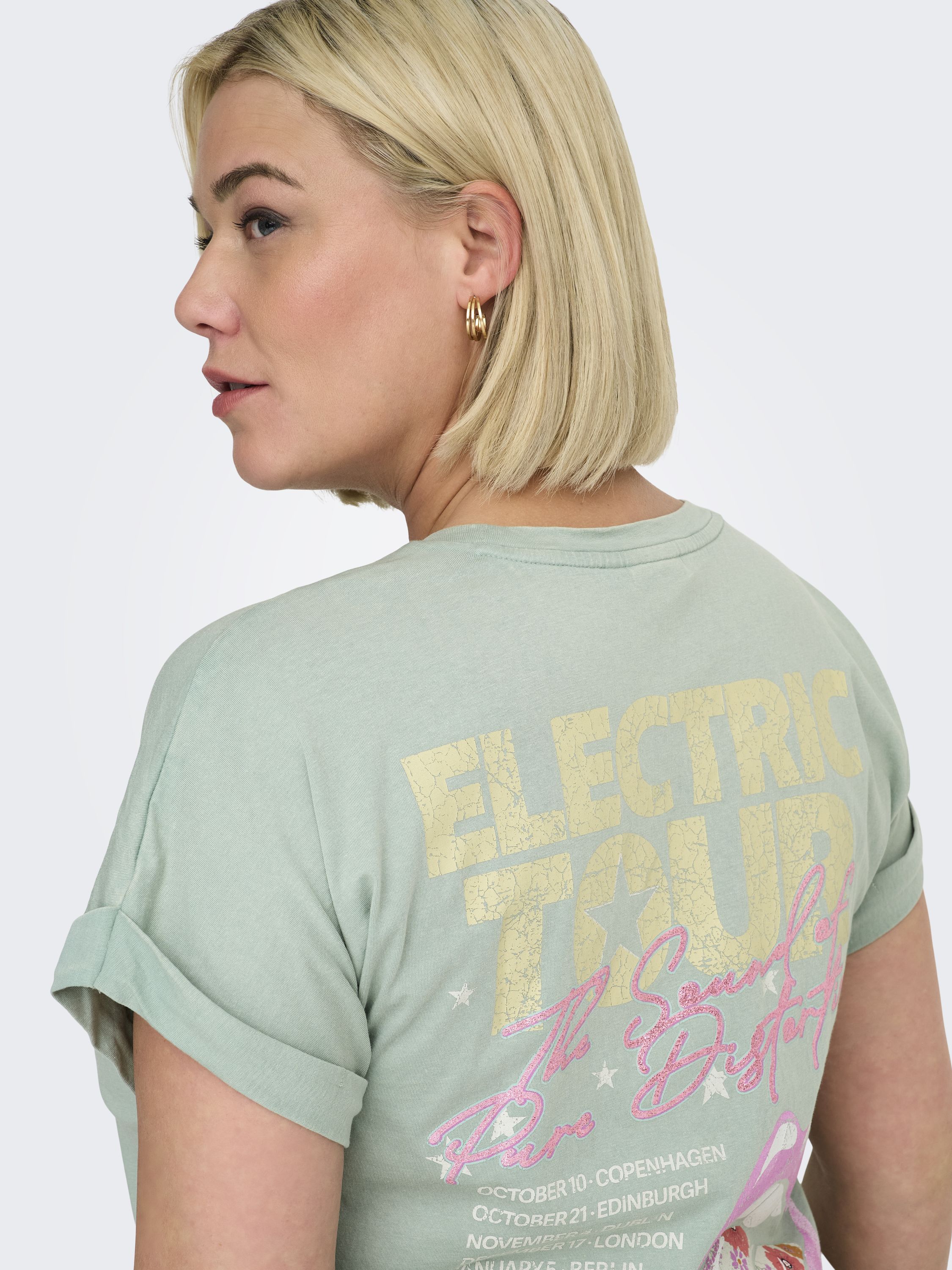 T-Shirt JOZI aus Baumwolle - Jadeite/Electric - Grün