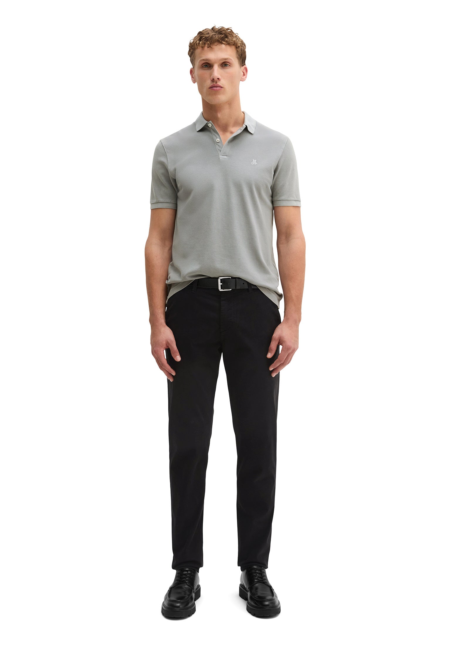 Poloshirt aus Baumwolle - 0636-Griffin - Grau