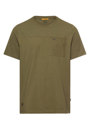 T-Shirt aus Baumwolle - 35-Deep Olive - Grün