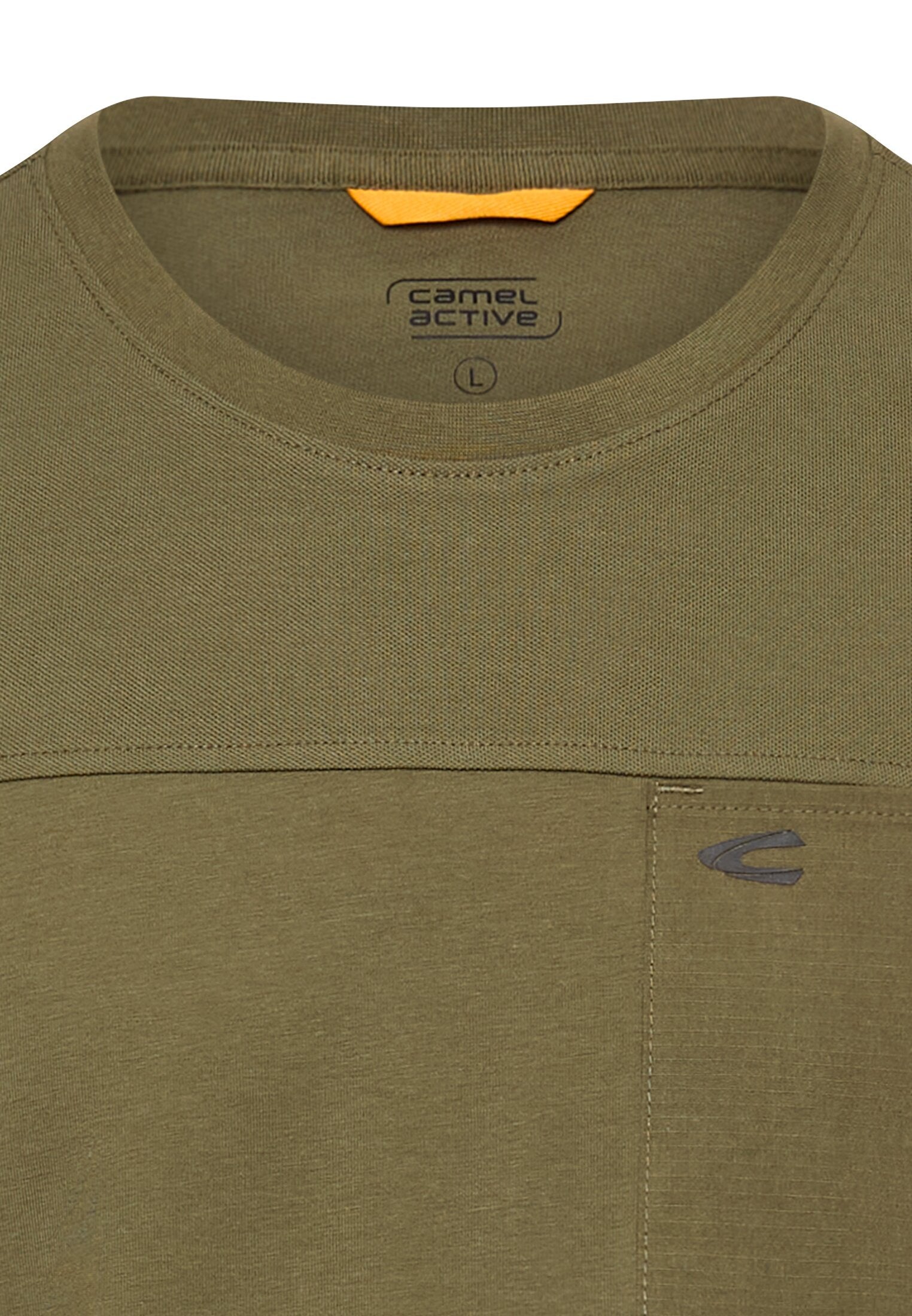 T-Shirt aus Baumwolle - 35-Deep Olive - Grün