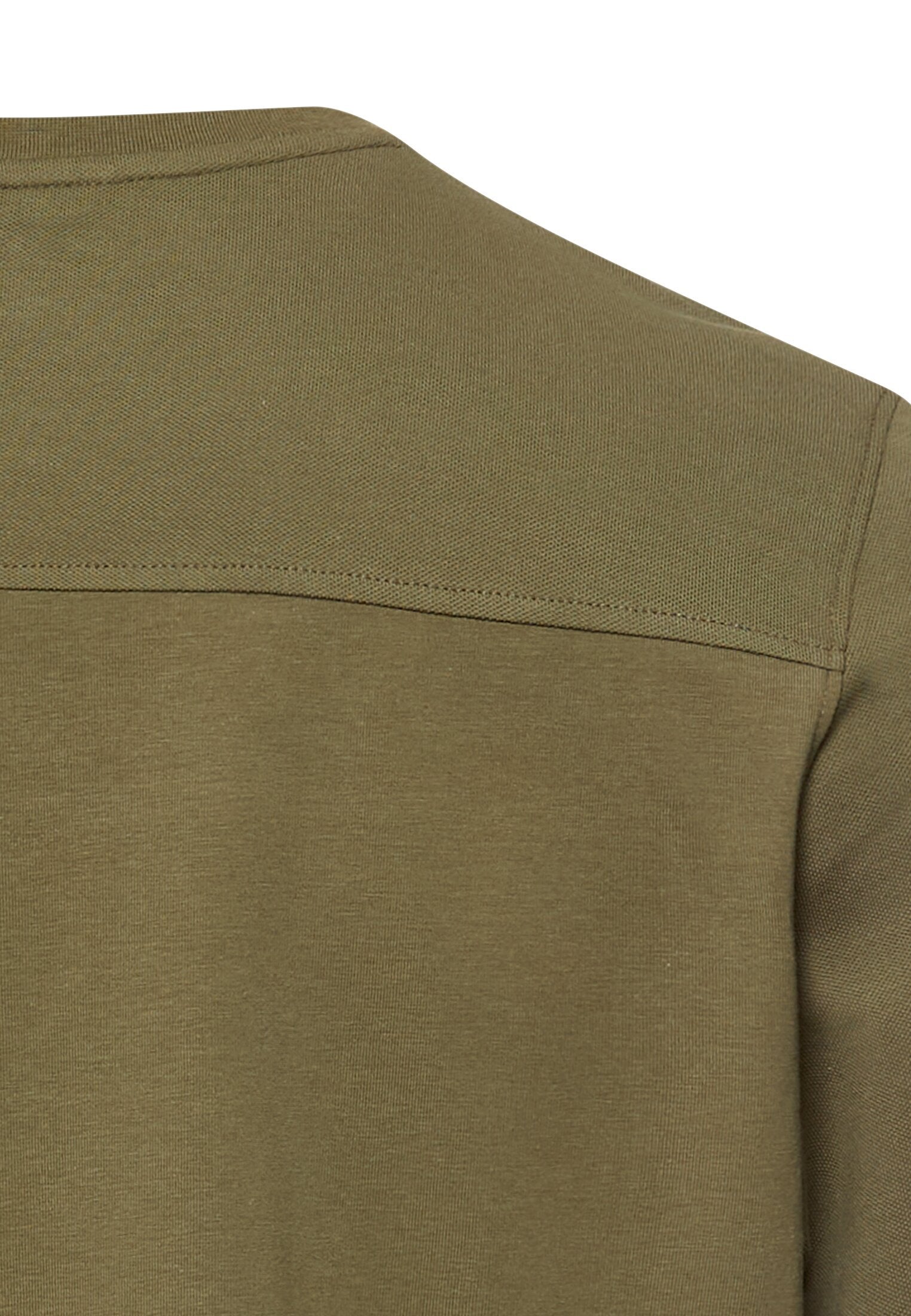 T-Shirt aus Baumwolle - 35-Deep Olive - Grün