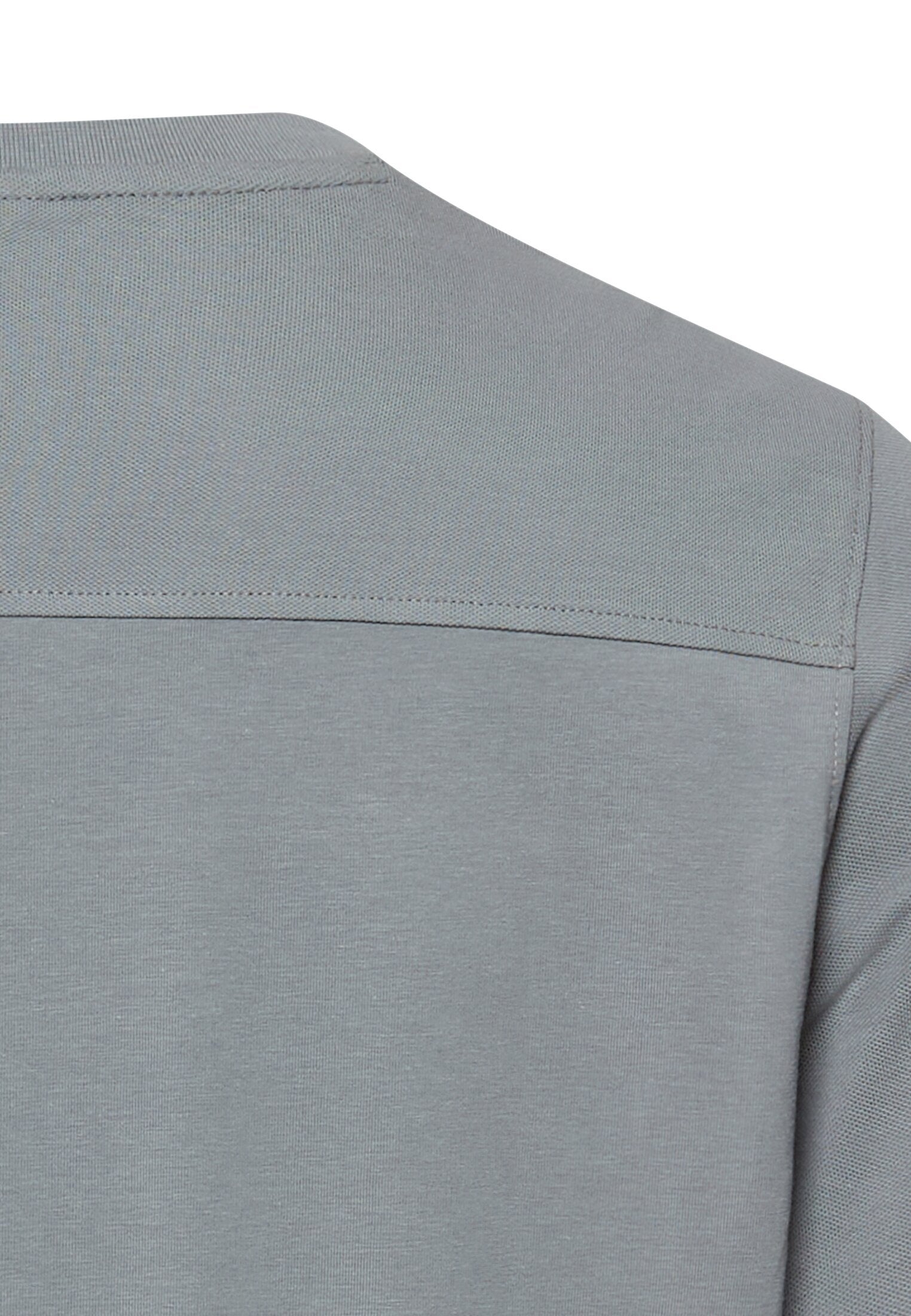 T-Shirt aus Baumwolle - 45-Stormy Blue - Grau