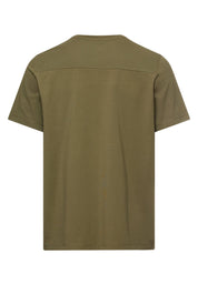 T-Shirt aus Baumwolle - 35-Deep Olive - Grün