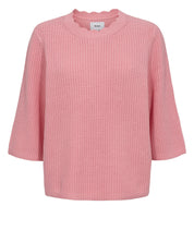 Strickpullover aus Baumwollmix - 2708 - Pink