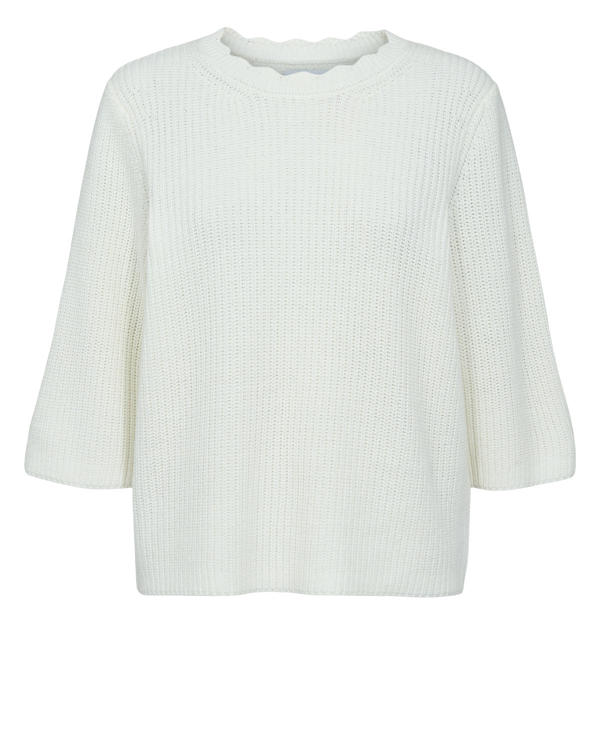 Strickpullover aus Baumwollmix - 9001 - Creme