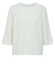 Strickpullover aus Baumwollmix - 9001 - Creme