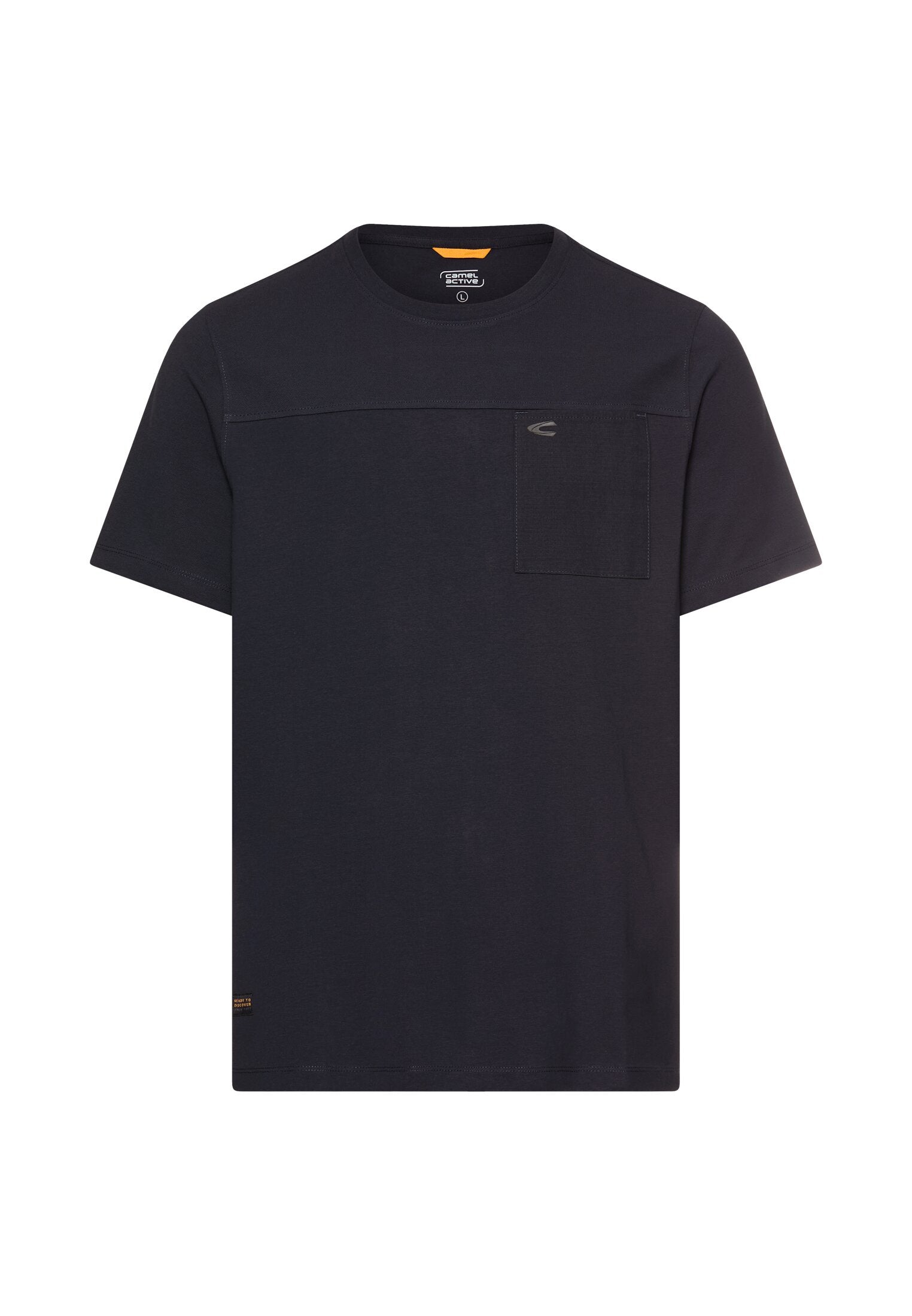 T-Shirt aus Baumwolle - 48-Dark Navy - Blau