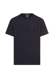T-Shirt aus Baumwolle - 48-Dark Navy - Blau